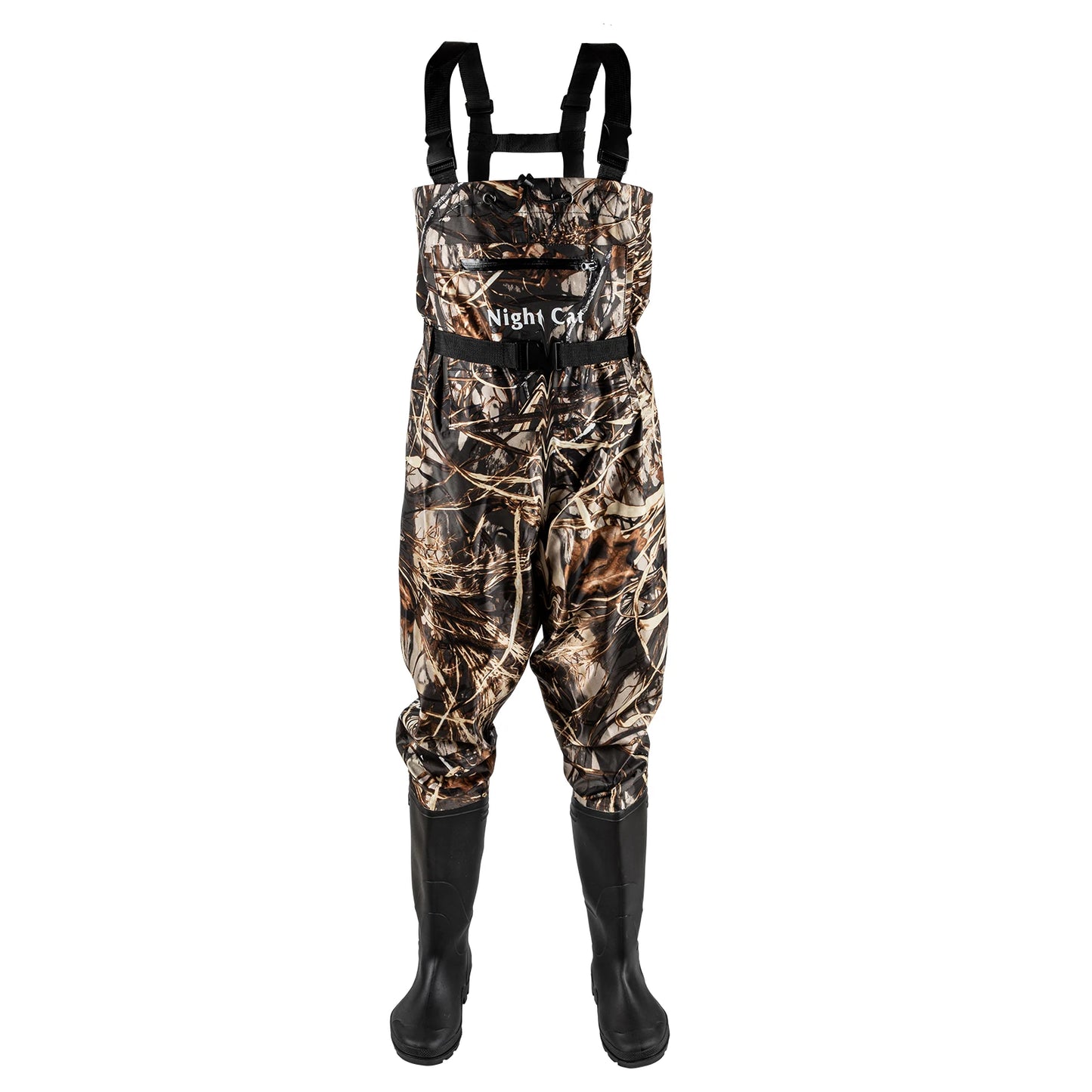 Nylon PVC Waterproof Chest Waders With Boots For Fishing