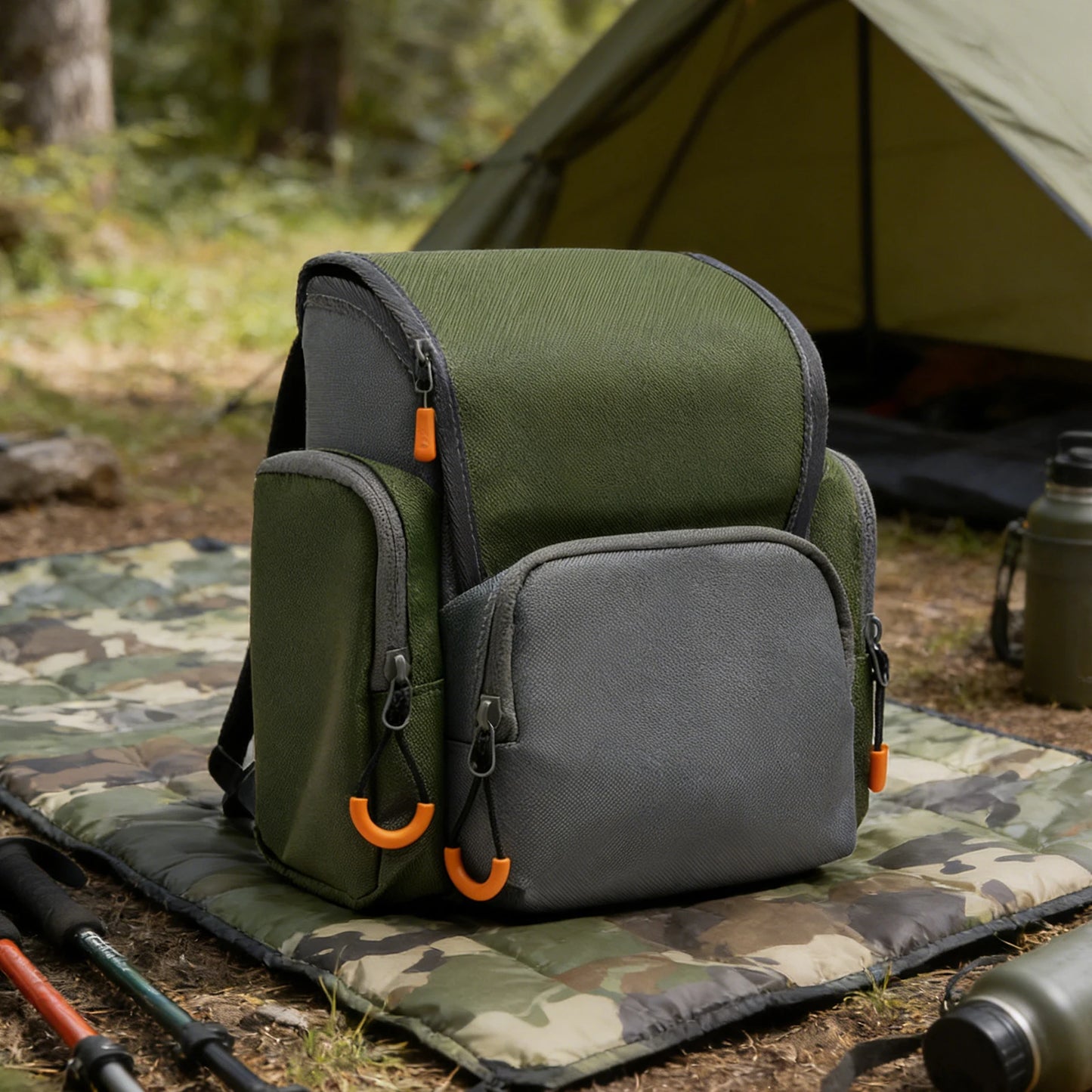 Binocular Harness Chest Pack With Rangefinder Pouch Rain Cover
