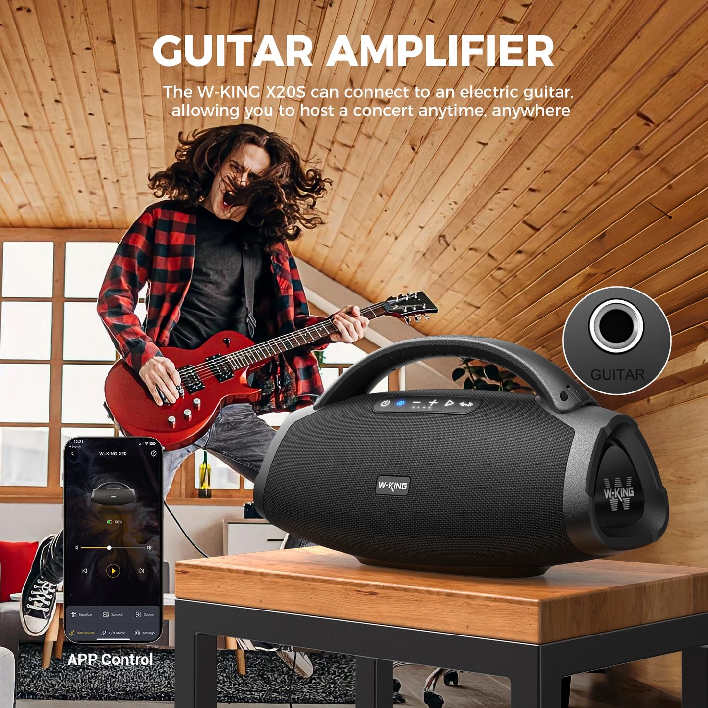 W-KING Portable Bluetooth Speakers with Massive Bass and Waterproof Design