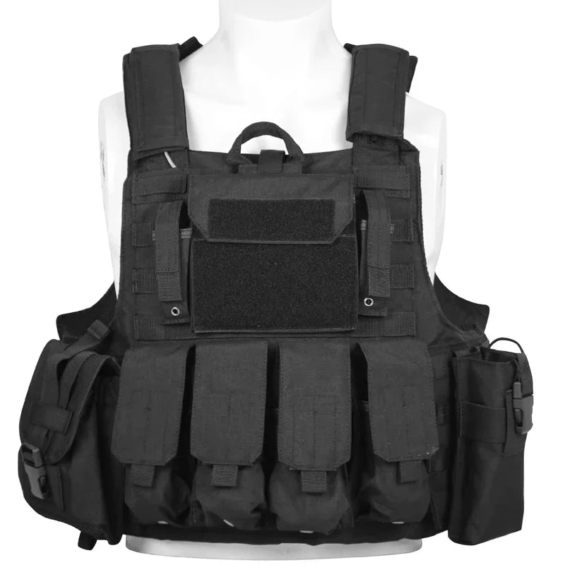 NONECN Tactical Vest Plate Carrier Molle Airsoft Training Vest