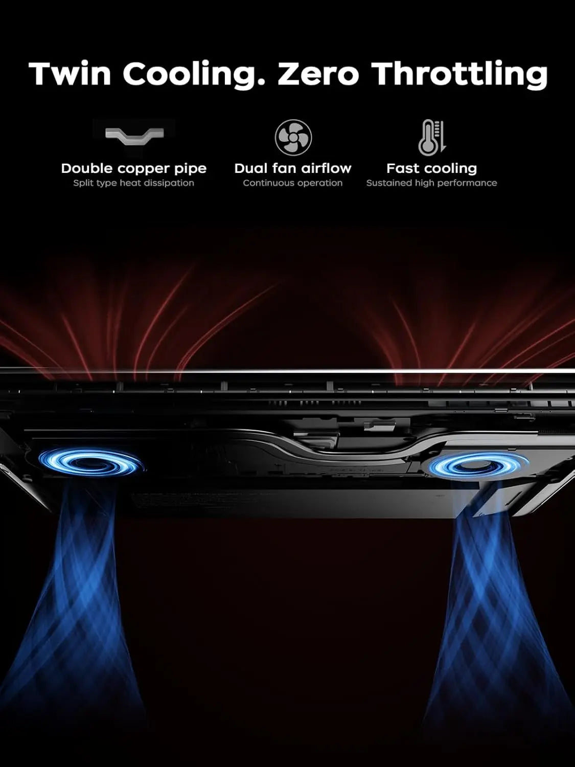 KAMRUI Gaming Laptop Ryzen 9 6900HX 16GB RAM 512GB NVMe