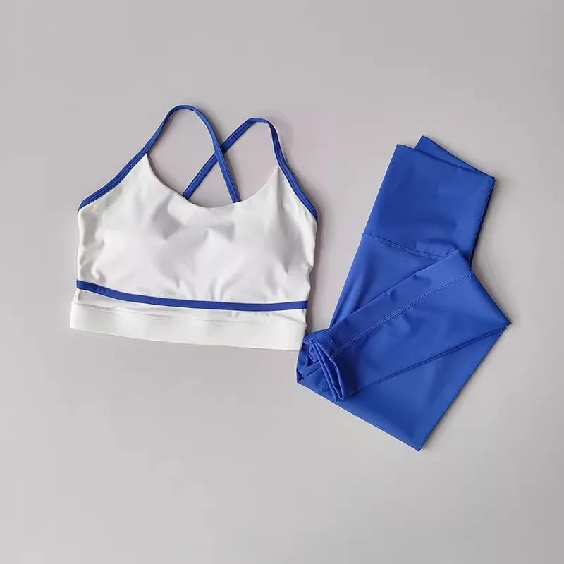 Women's Yoga Set 2 Piece High Waist Leggings Sports Bra