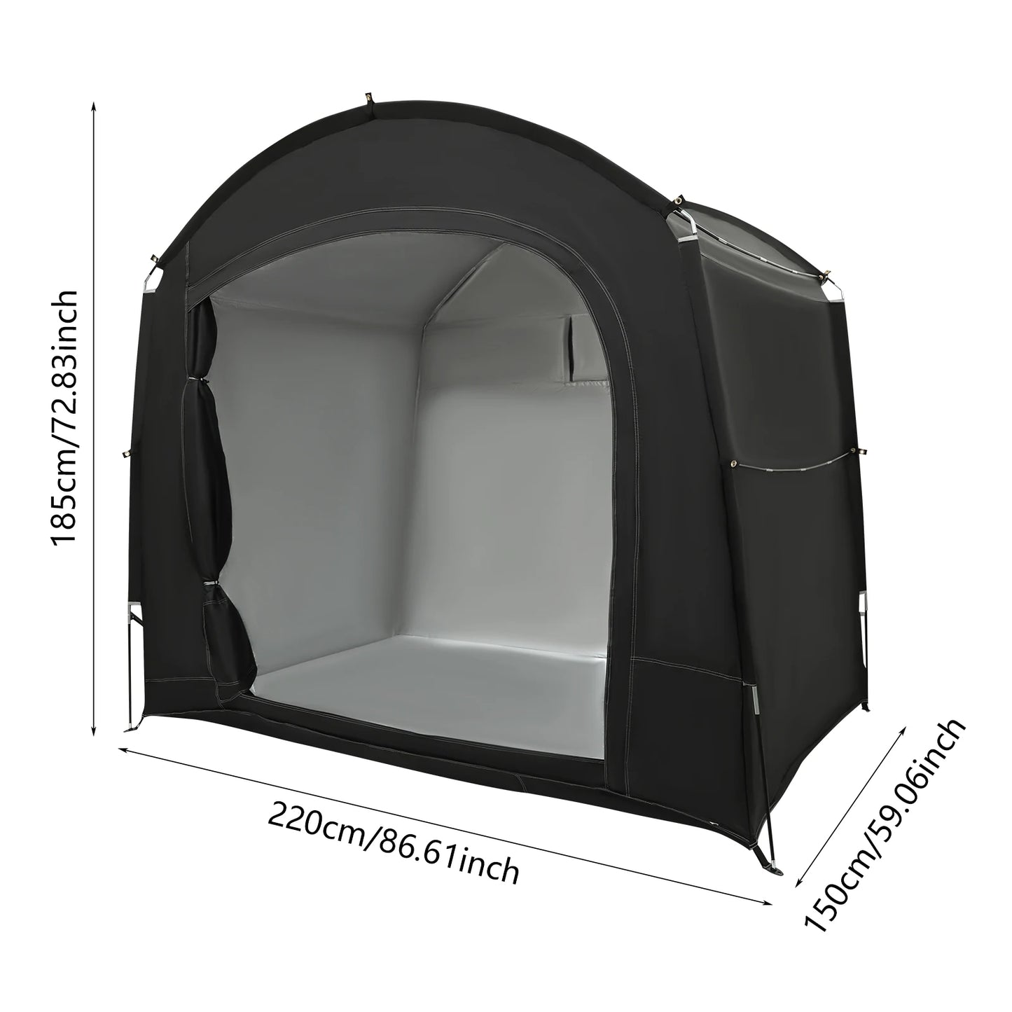 Portable Waterproof Bike Storage Shelter Tent for 1-4 Bikes