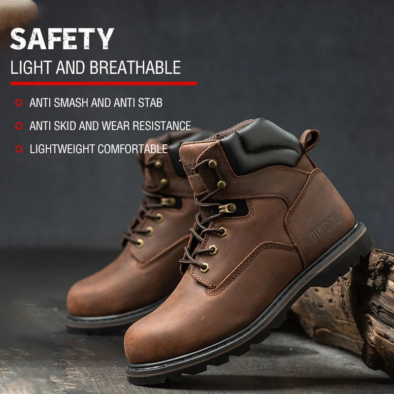 Lightweight Breathable Industrial Construction Sneakers For Men Worksite