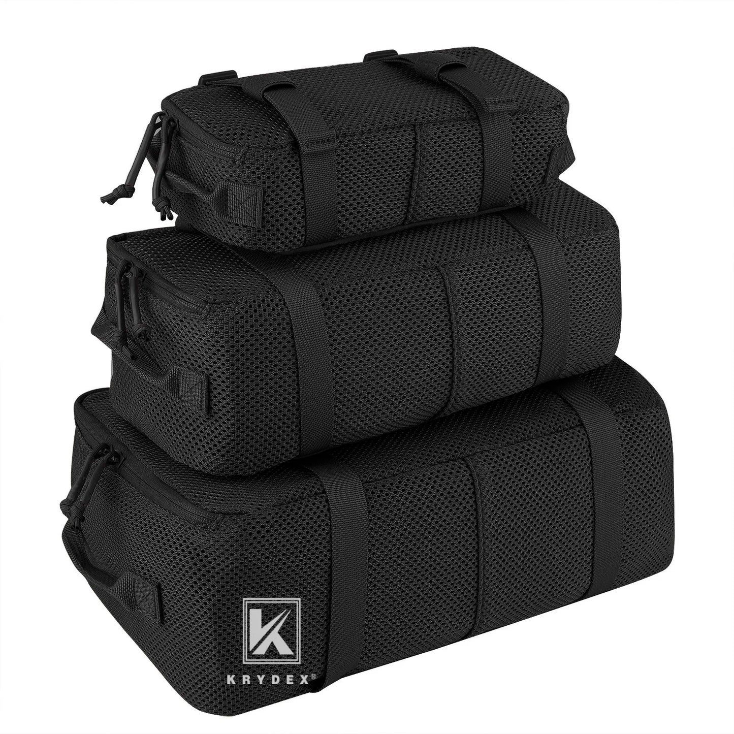KRYDEX Tactical Modular Pouch Set For Travel And Backpack Organizer