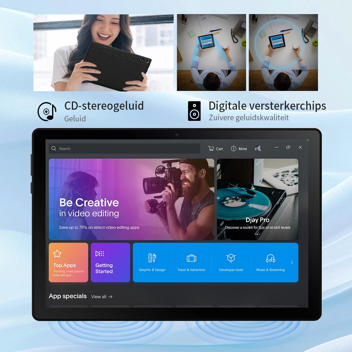 URAO Android Tablet 15 With 20GB 64GB Expandable To 1TB