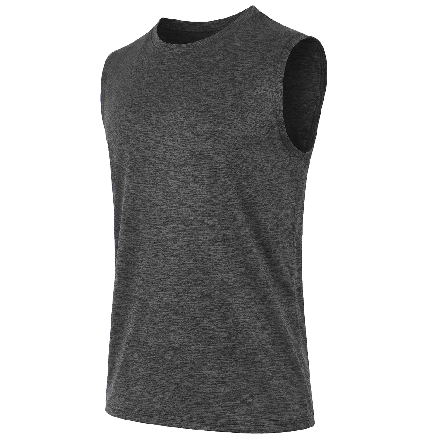 Men Moisture Wicking Sleeveless Athletic Tank Tee Polyester Performance