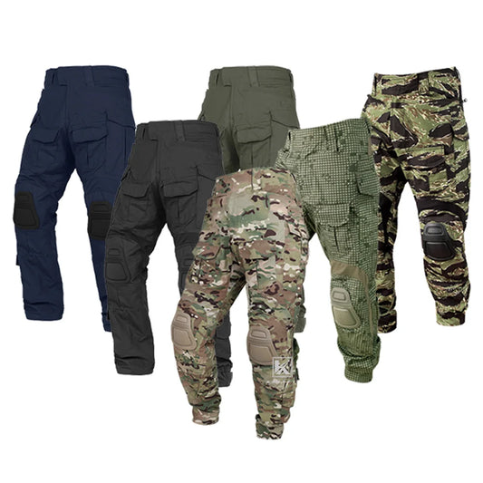 KRYDEX Tactical Combat Pants With Knee Pads For Hunting Men