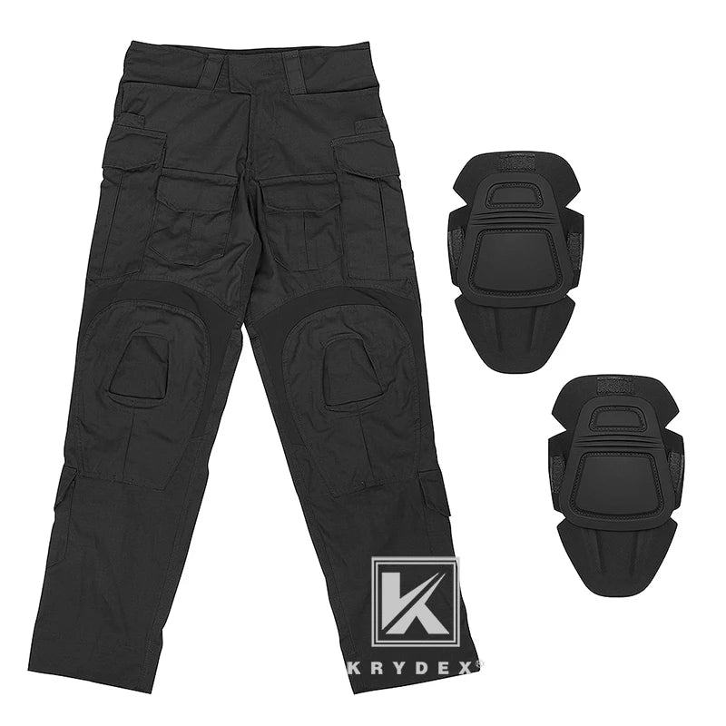 KRYDEX Tactical Combat Pants With Knee Pads For Hunting Men