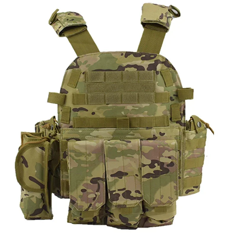 6094 Military Tactical Vest Body Armor Plate Carrier For Airsoft Wargame