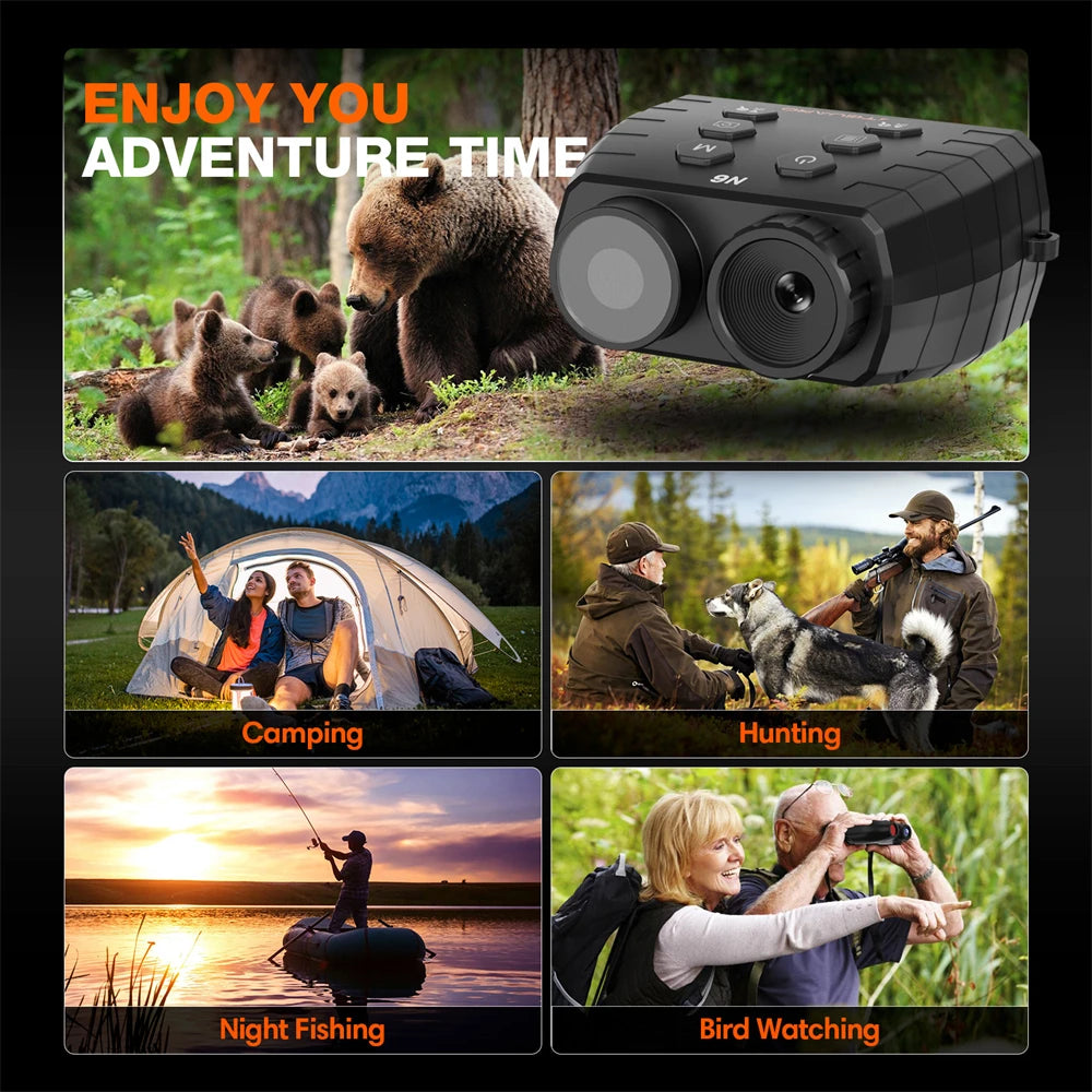 GTGUARD 1080P HD Night Vision Goggles Infrared Binoculars 5X Zoom