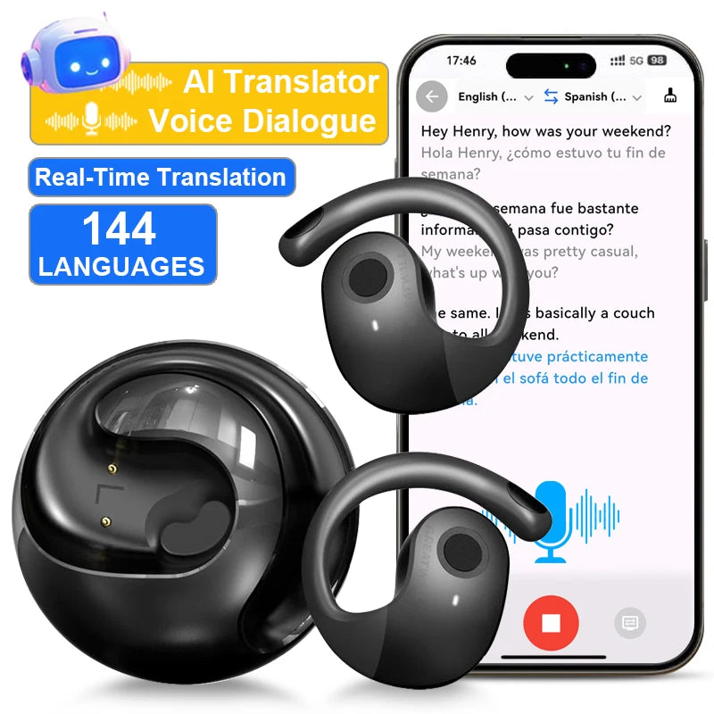 GreatWall AI Real Time Translation Wireless Earphones