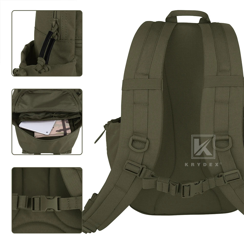 Krydex Tactical Daypack EDC Backpack Outdoor Travel Waterproof
