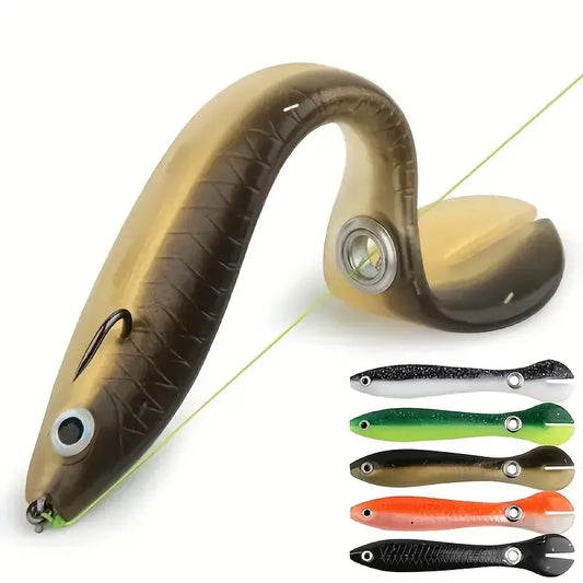 Five Piece Bionic Soft Bait Kit With Sliding Mechanism Lure