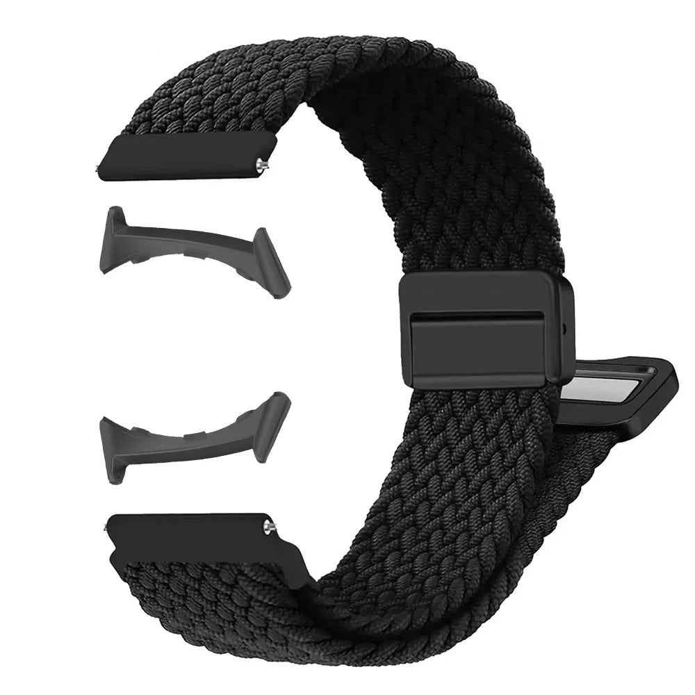 Magnetic Elastic Braided Nylon Strap For Google Pixel Watch