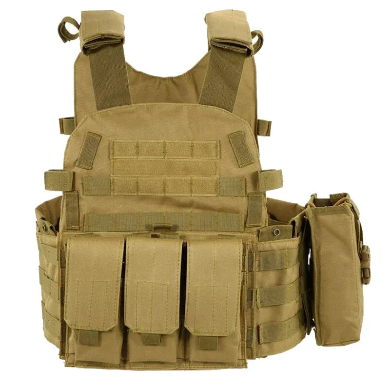 6094 Military Tactical Vest Body Armor Plate Carrier For Airsoft Wargame