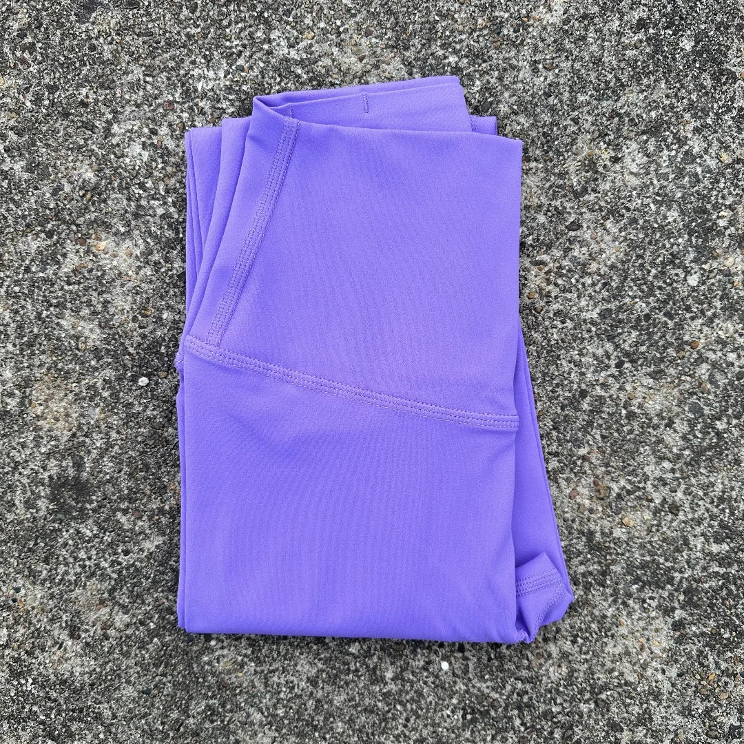 Women High Waist Yoga Leggings With Back Pocket Cropped Pants