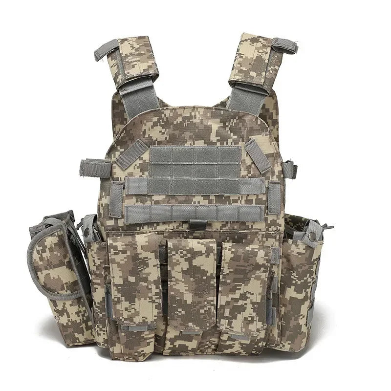 6094 Military Tactical Vest Body Armor Plate Carrier For Airsoft Wargame
