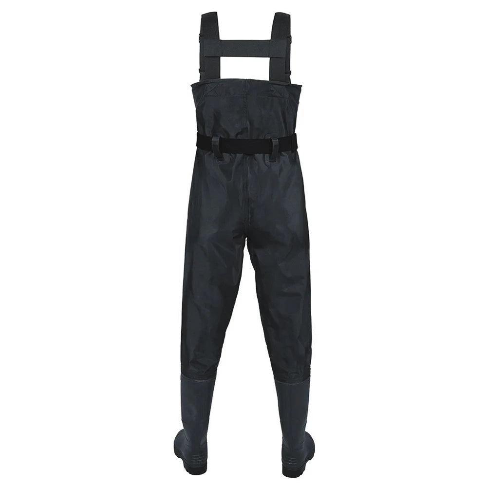 Nylon PVC Waterproof Chest Waders With Boots For Fishing