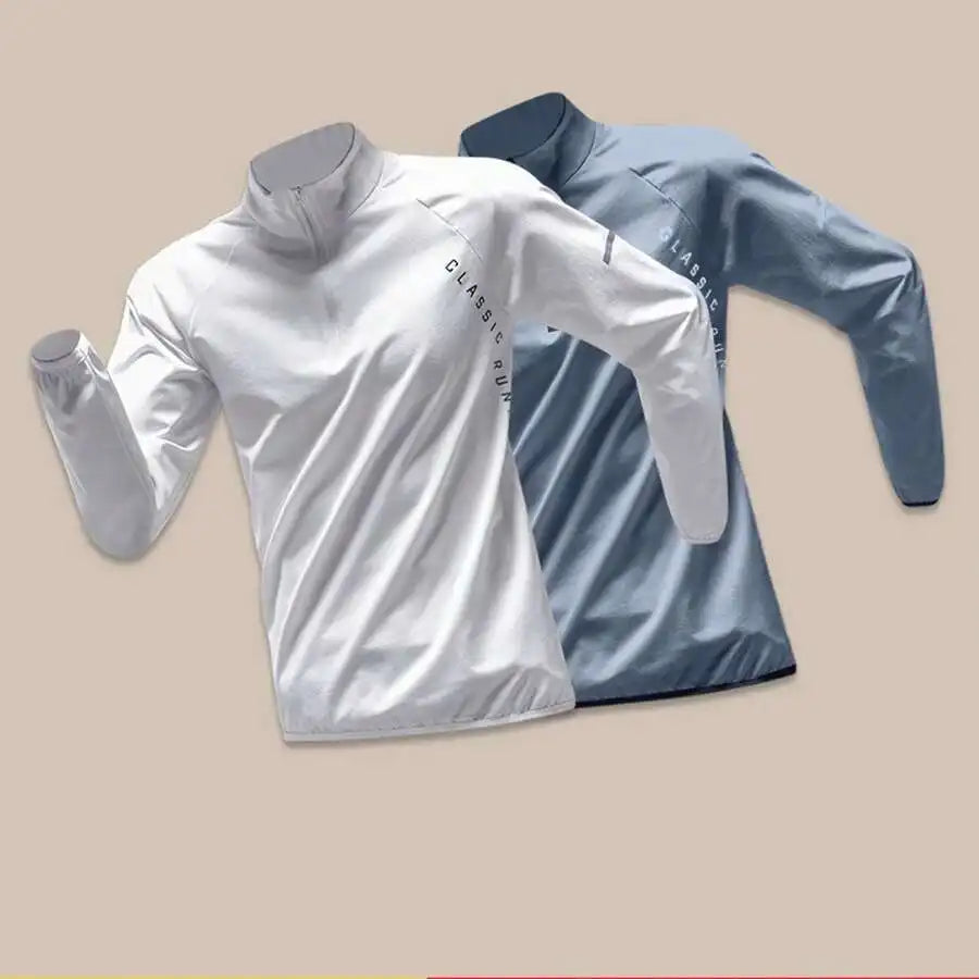 Men's Half Zip Running Shirt Quick Dry Breathable Top