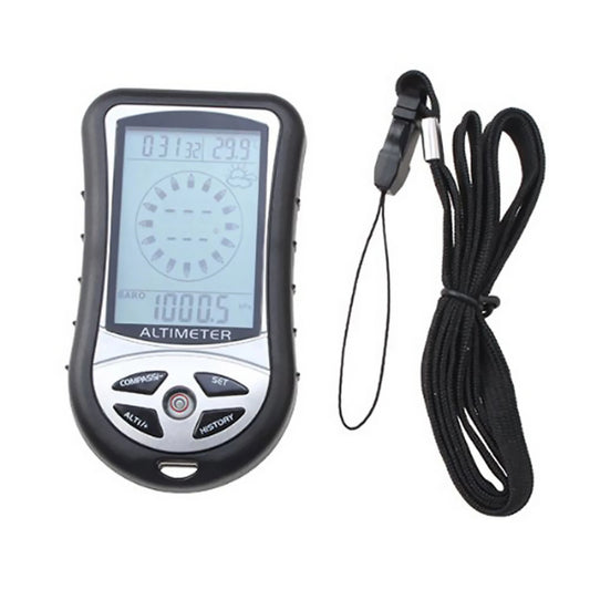 8-in-1 Handheld Altimeter Compass Thermometer Barometer Travel
