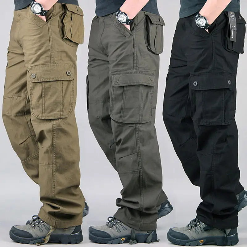 Tactical Cargo Pants For Men Cotton Outdoor Work Trousers
