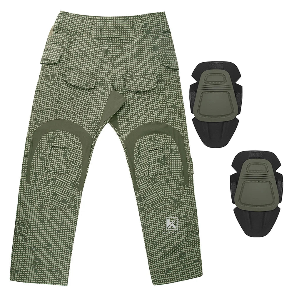 KRYDEX Tactical Combat Pants With Knee Pads For Hunting Men