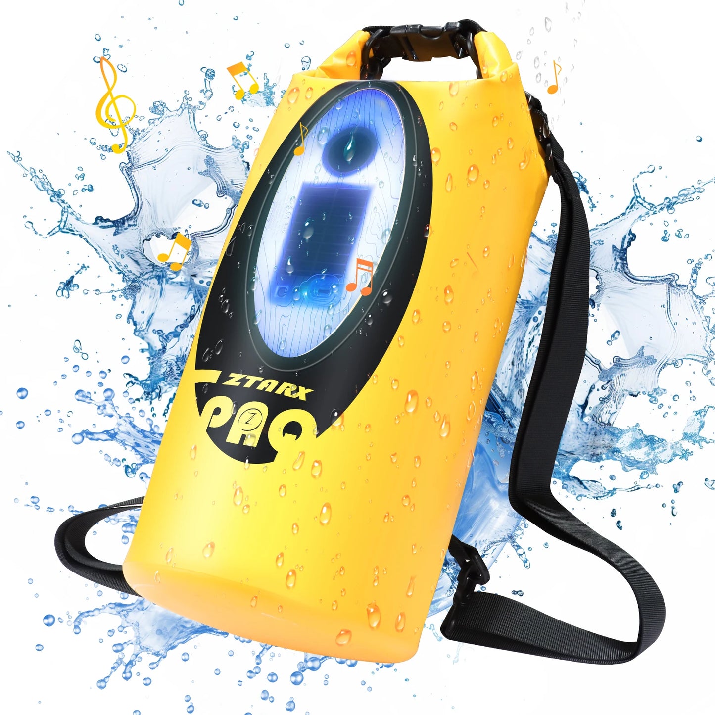 Solar Powered Waterproof Hiking Backpack With Bluetooth Speaker
