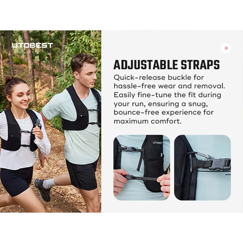 Outdoor Vest And Water Bottle Set For Trail Runners