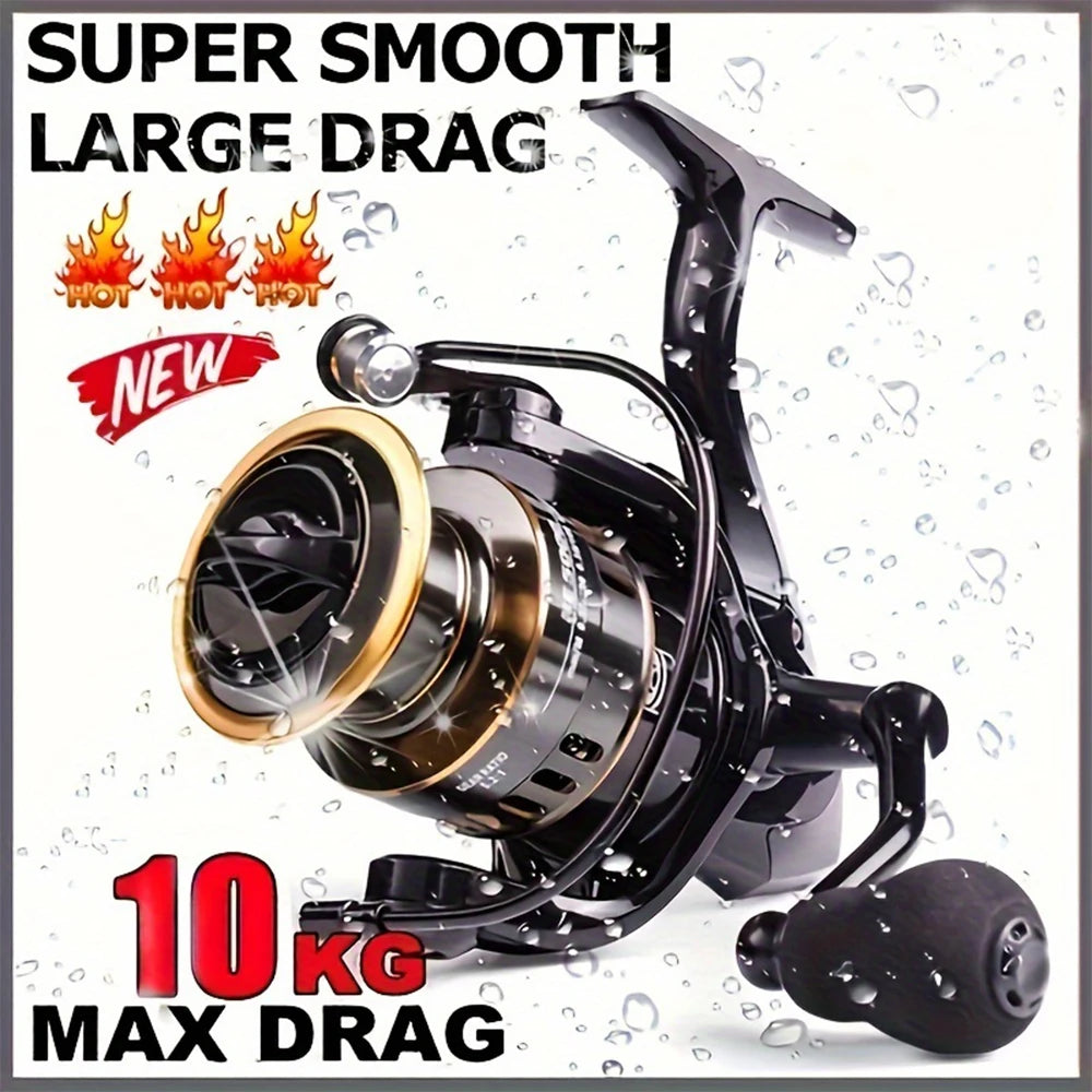 Spinning Reels With Metal Spool And Rocker Arm 5.2 Gear