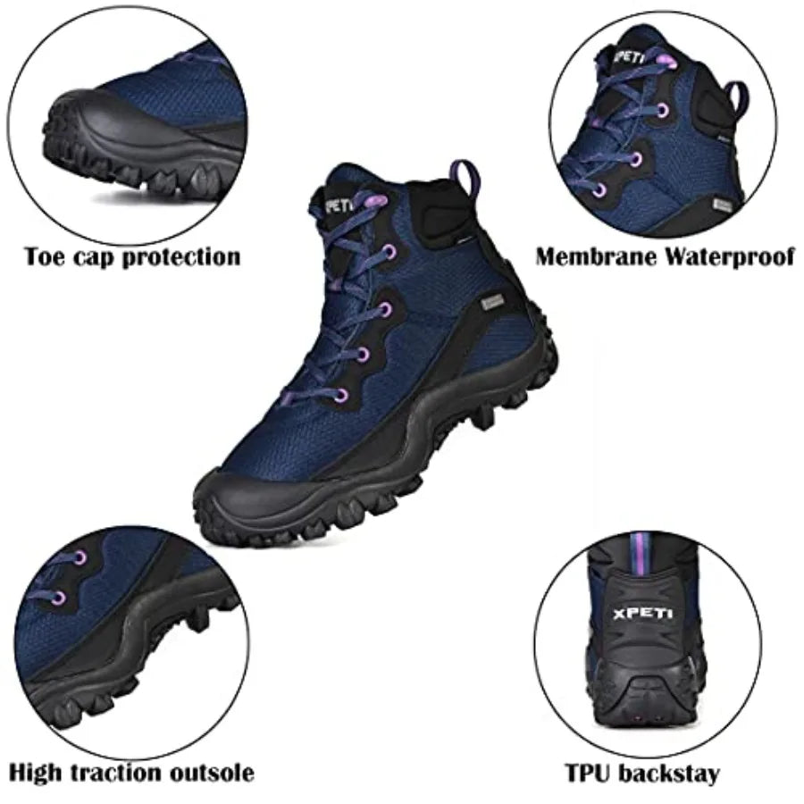 XPETI Dimo Mid Waterproof Outdoor Hiking Boot Non Slip