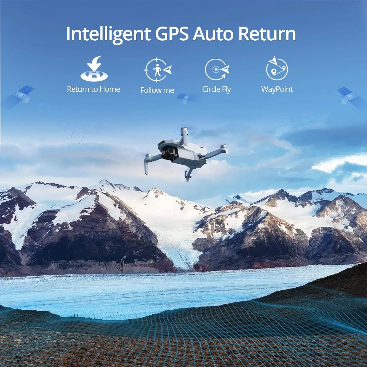 Potensic ATOM SE Drone With GPS Auto Return 4K Video
