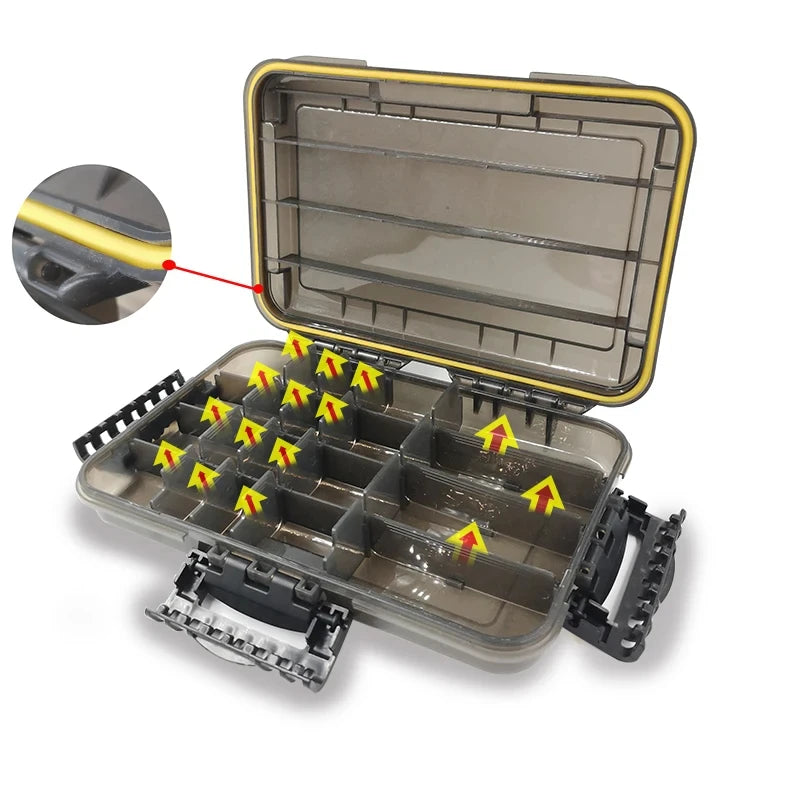 Waterproof Fishing Tackle Box Large Capacity Organizer