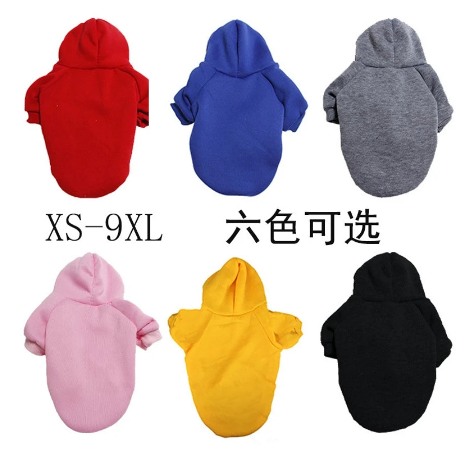 NONECN Dog Hooded Sweatshirt Autumn Winter Coat For Dogs