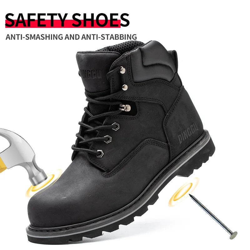 Lightweight Breathable Industrial Construction Sneakers For Men Worksite