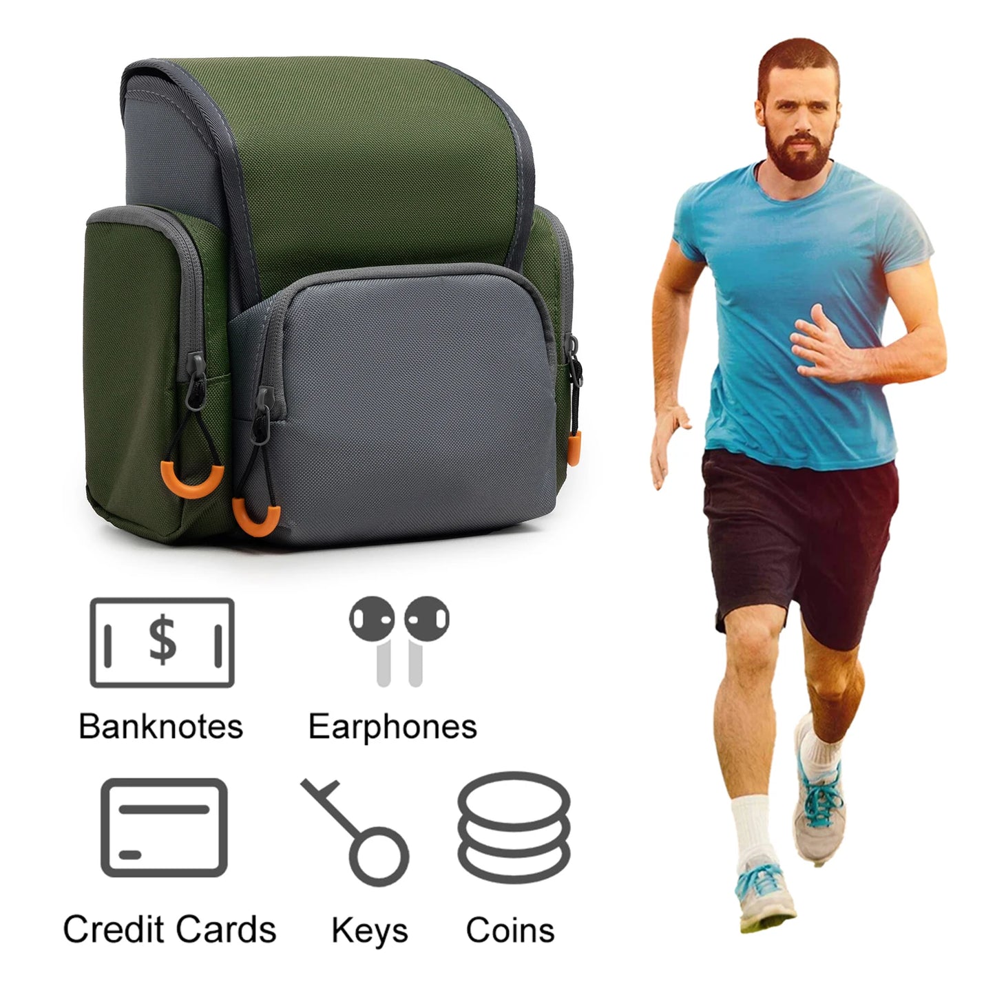 Binocular Harness Chest Pack With Rangefinder Pouch Rain Cover