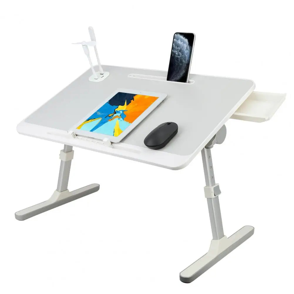 Laptop Bed Tray Table Foldable Legs Height Adjustable Lap Desk