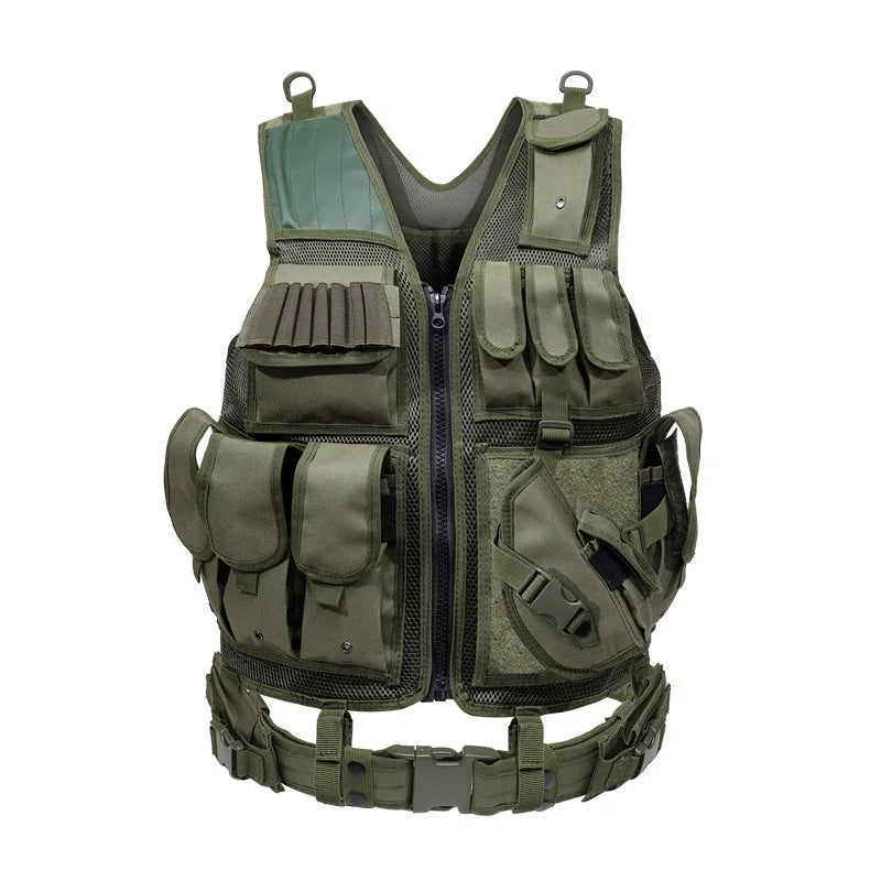 Adjustable Molle Tactical Vest For CS War Games Training