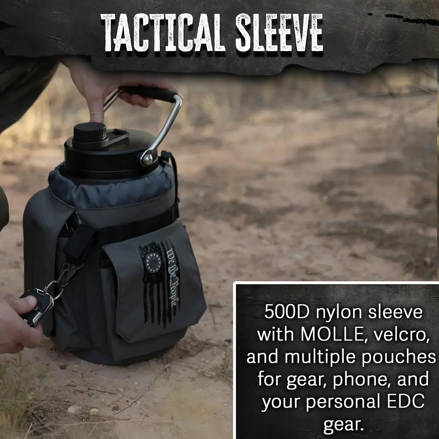 Battle Bottle Insulated Stainless Steel Water Bottle with Dual Handles