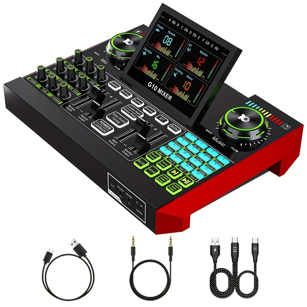 Tenlamp G10 Live Sound Card and Audio Interface for Podcast