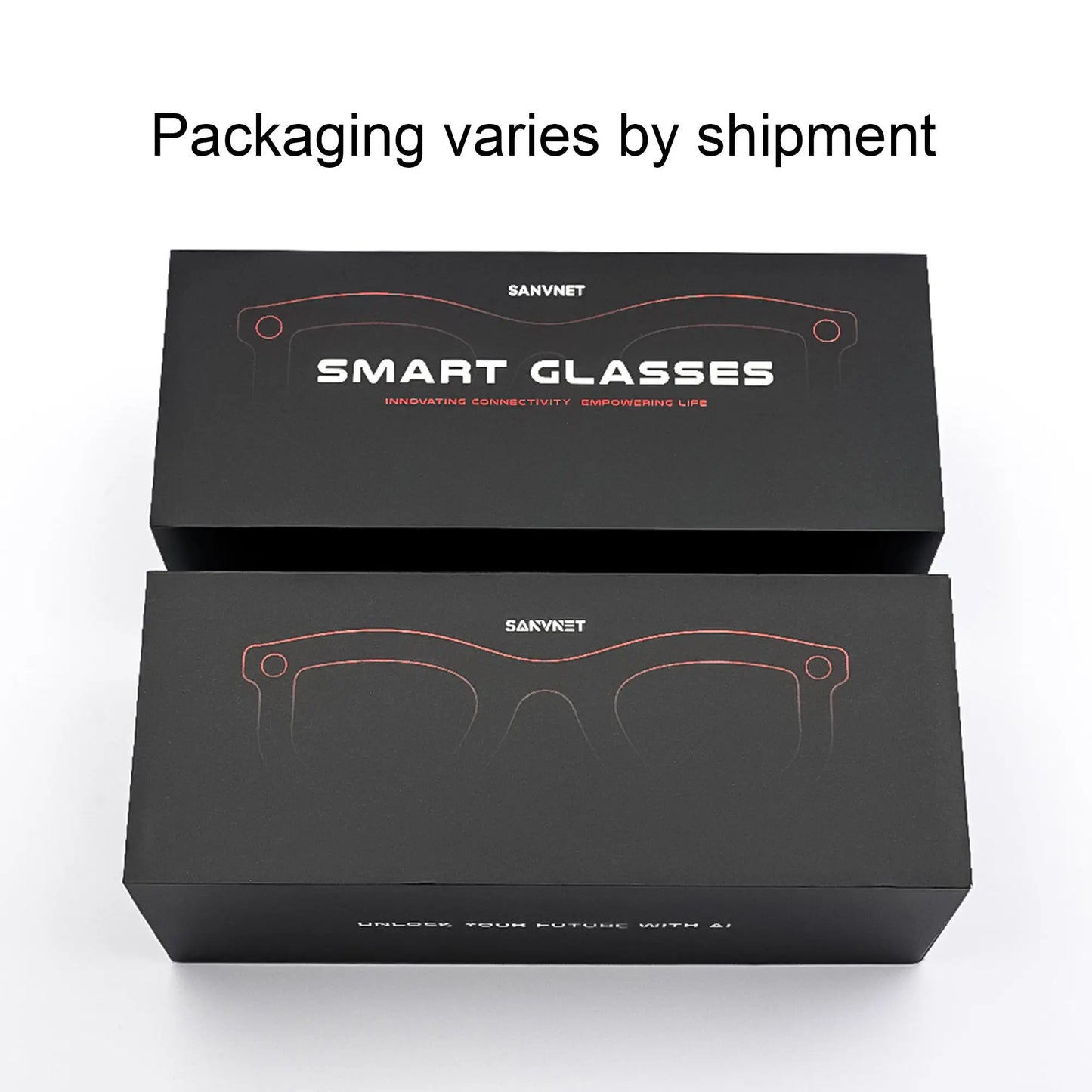 Smart Glasses With Dual Lenses 8MP 1080p Video AI Translation