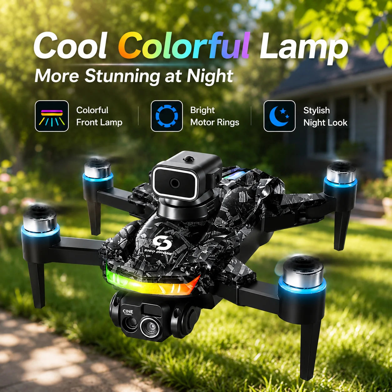 ZNLYRION RC Drone With Brushless Motors 360 Flip HD Camera