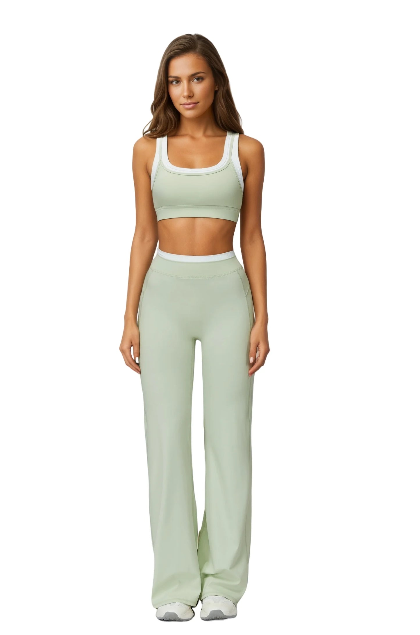 Airila Women's Yoga Set 2 Piece High Waisted Flared Top
