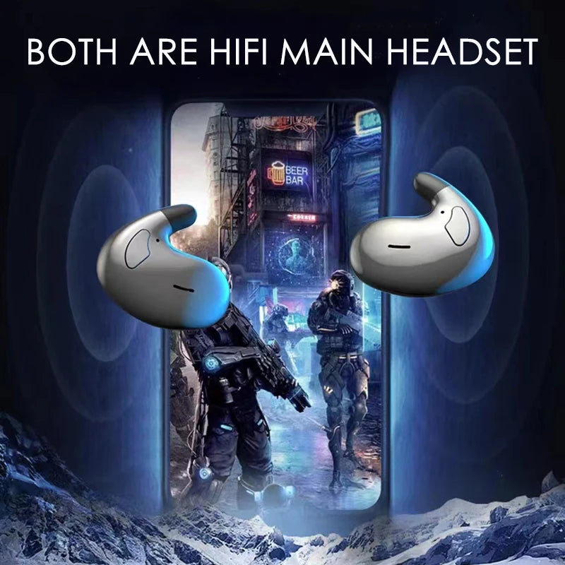 SHUKE Ultra Thin Sleep Headphones Bluetooth 5.3 Wireless Earbuds Waterproof
