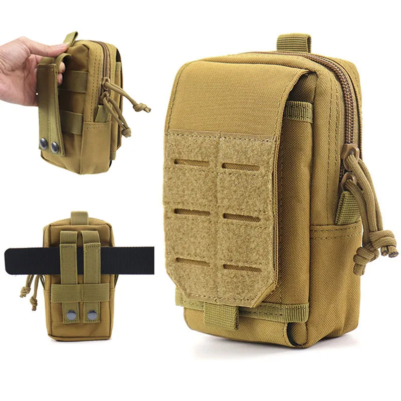 1000D Molle Waist Pouch Bag Outdoor EDC Tool Phone Case