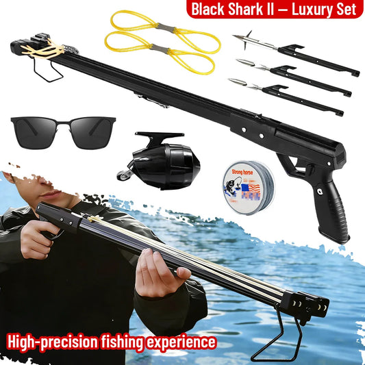 Aluminum Fishing Slingshot Rod With Reel Portable Outdoor Tool