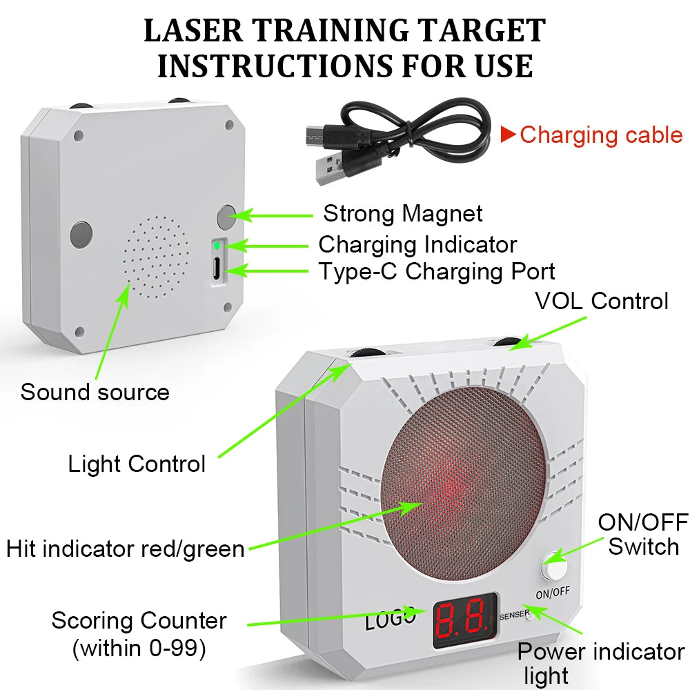 Infrared Induction Electronic Scoring Laser Target For Shooting Practice