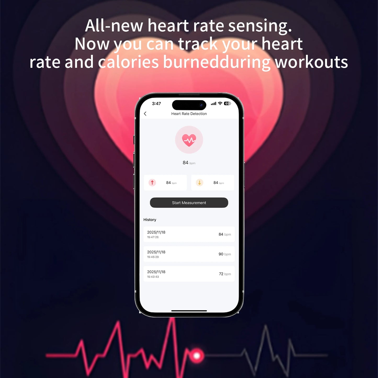 ZZLOVE Pro 3 Bluetooth Noise Cancelling Earphones Heart Rate Waterproof