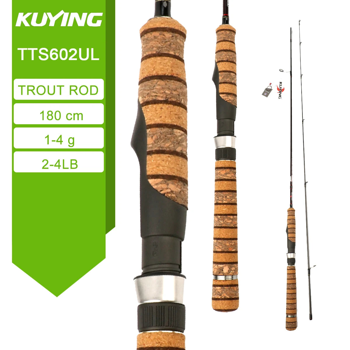 Kuying Teton Spinning Casting Rod Carbon Lure Baitcaster
