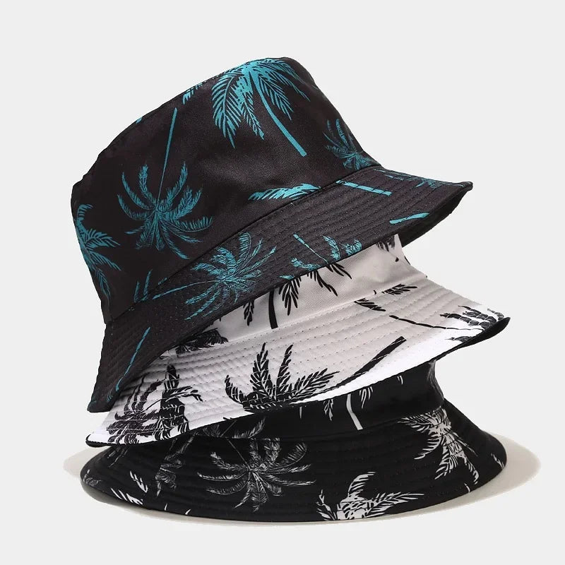 Cotton Sun Protect Bucket Hat Coco Print Unisex Fisherman